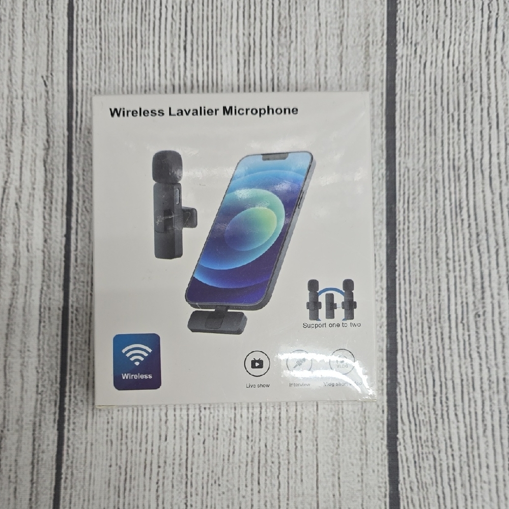 Wireless Lavalier Microphone for Smartphones - Black